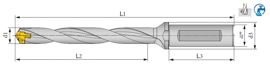 DRILLMEISTER / 8 x D / ø 16.00-16.9 mm