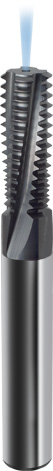 VHM Gewindefräser m. IK, 2 x D  M20