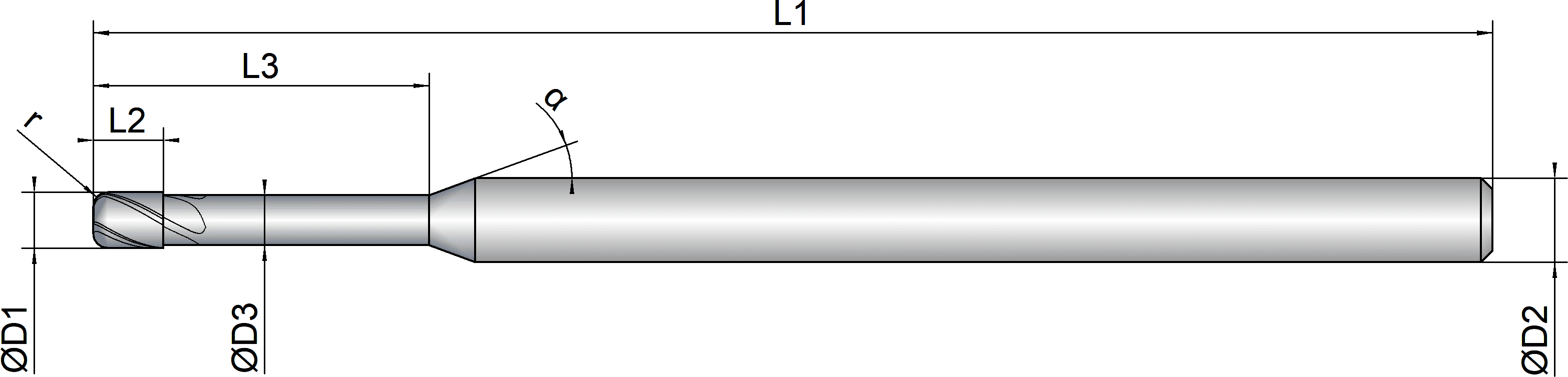 VHM Torusfräser     3.00 mm