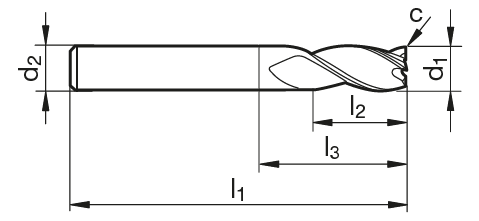 VHM Bohrnutenfräser  2.00 mm