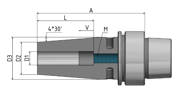 Schrumpffutter 4.5° HSK E40-16-60