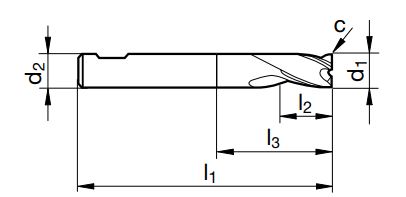 VHM-Bohrnutenfräser SM 300 U   1.2 mm